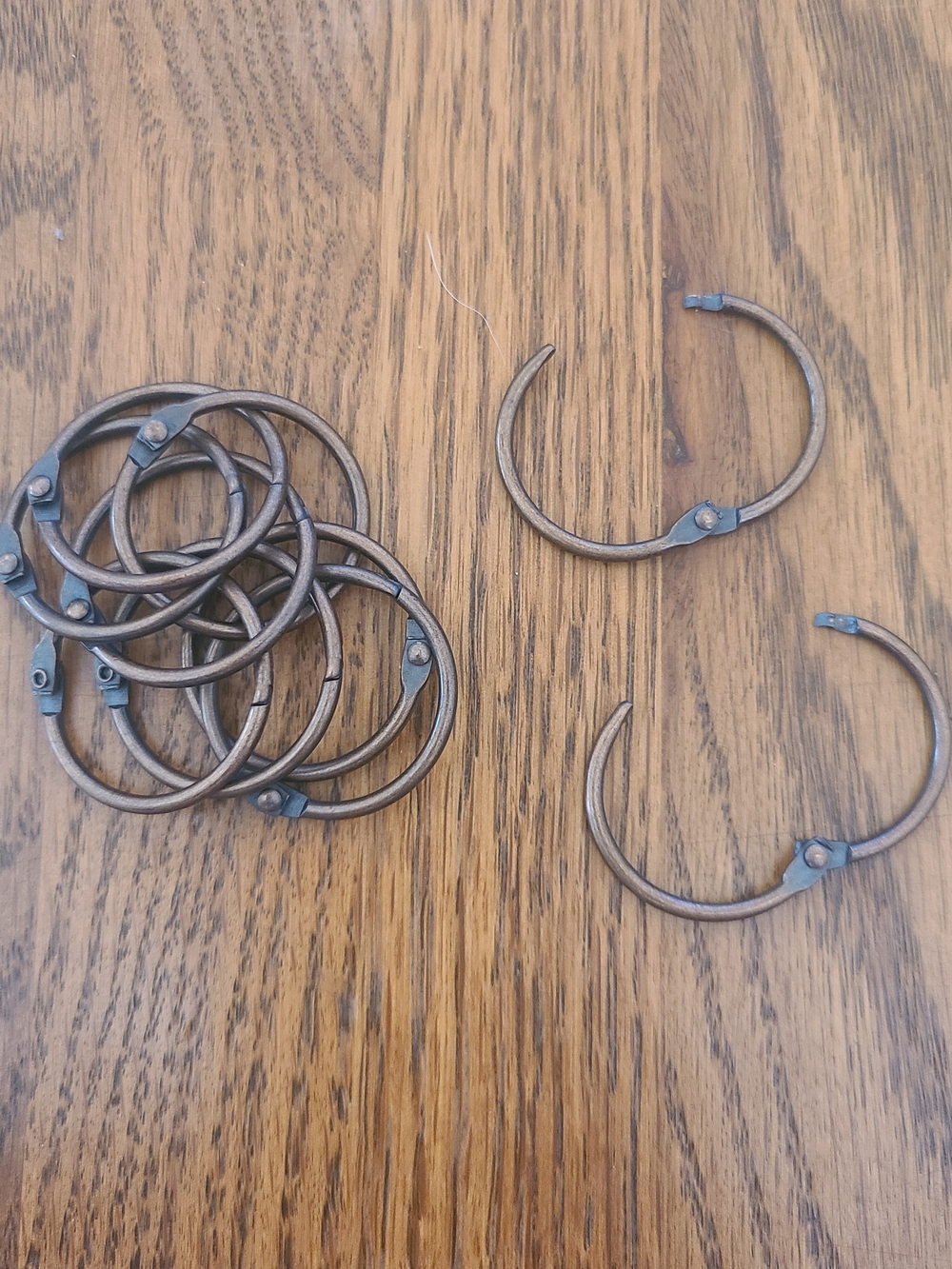 Brushed Nickel Loose Leaf Book Binder Rings